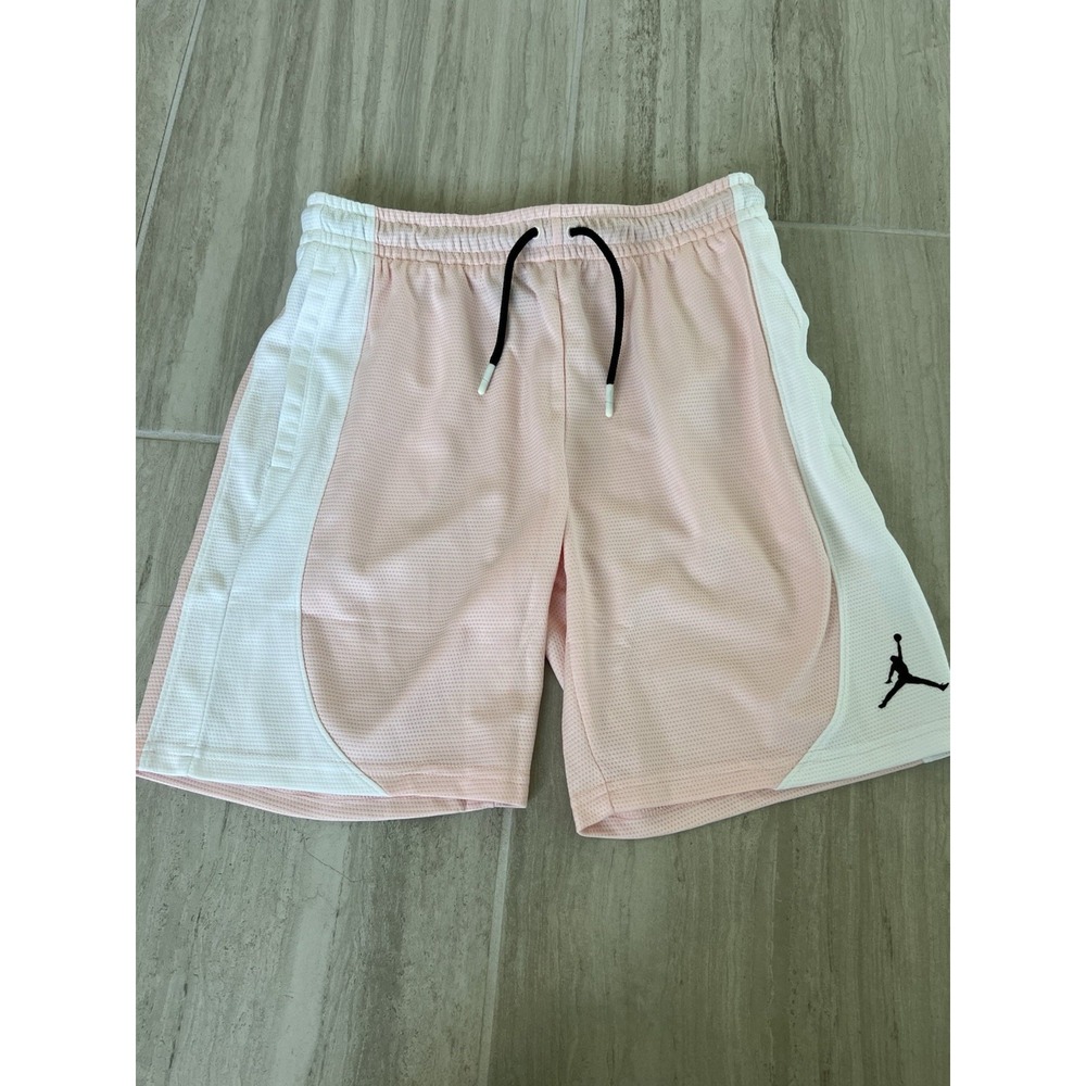 NWT Jordan's Girls Size Large Shorts Pink White 12-13 Years